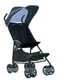 Budget XL BLACK (inc. footplate) + Sun Hood & Rain Cover