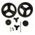 Replacement Black Wheels Front or Rear (1 Pair / 2 Wheels) - view 1